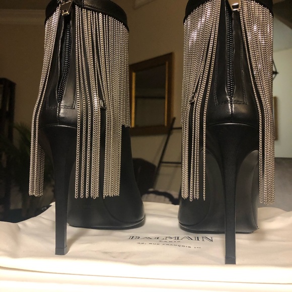 SOLD! Authentic Balmain Leather Booties - Picture 5 of 8